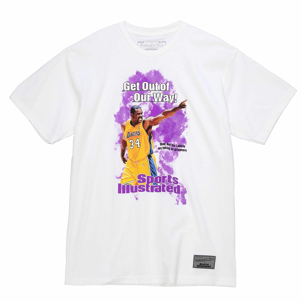 NBA シャキール・オニール レイカーズ Tシャツ レジェンドプレイヤーイラスト ミッチェル＆ネス/Mitchell & Ness ホワイト2203MN特集