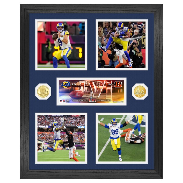 NFL ラムズ グッズ 第56回 スーパーボウル 優勝記念 Super Bowl LVI Champions コイン フォトフレーム Highland Mint