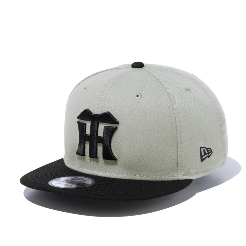 한신 타이거즈 굿즈 캡 9FIFTY 투톤 스냅백 캡 뉴에라/뉴에라 그레이 블랙