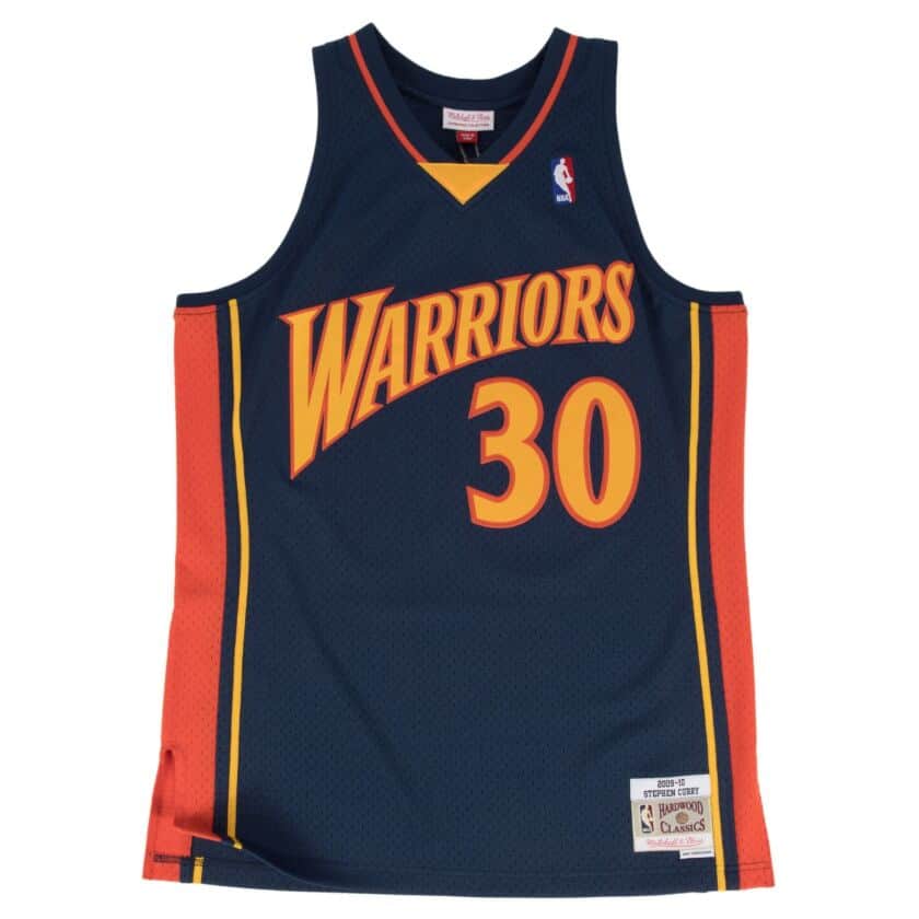 NBA ウォリアーズ ユニフォーム スウィングマン ロード 2009-10 Stephen Curry ミッチェル＆ネス/Mitchell & Ness ネイビー
