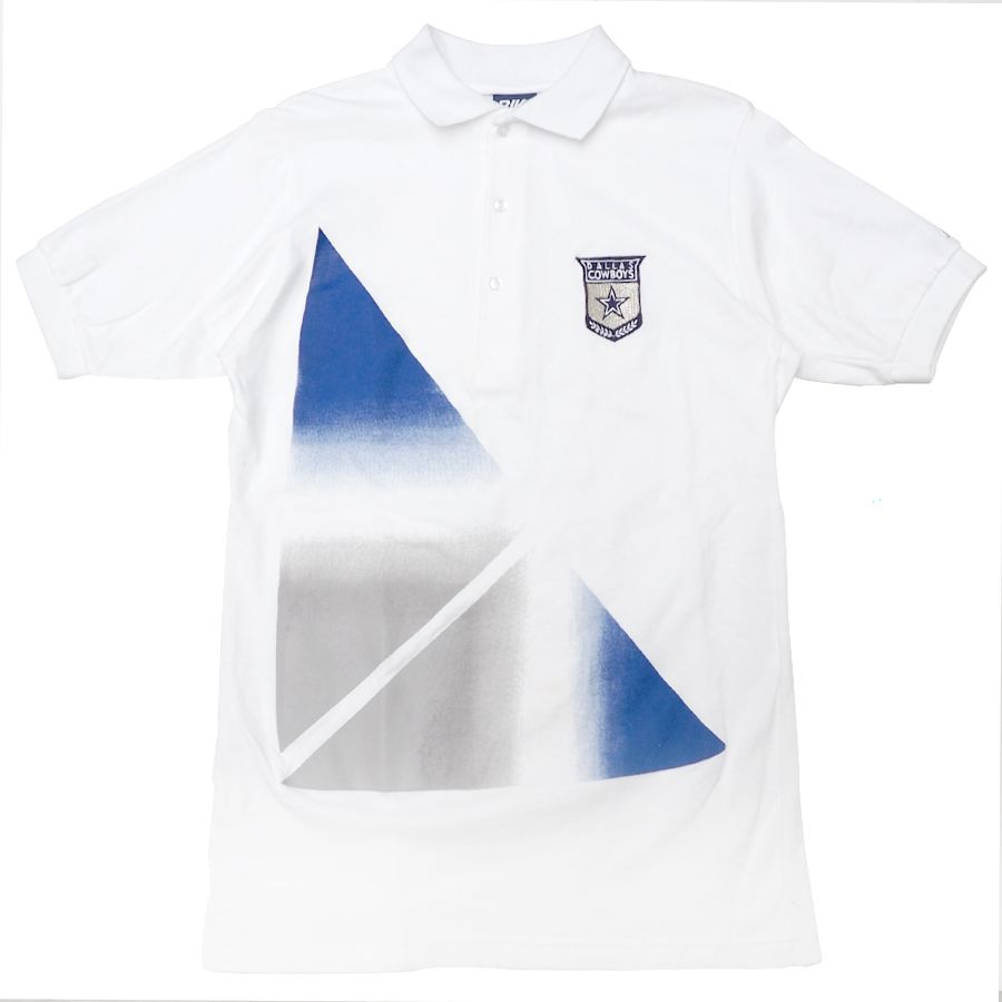NFL カウボーイズ ポロシャツ Pro Line Sewn Logo Polo デッドストック一点物 Bike ホワイト 21,329円