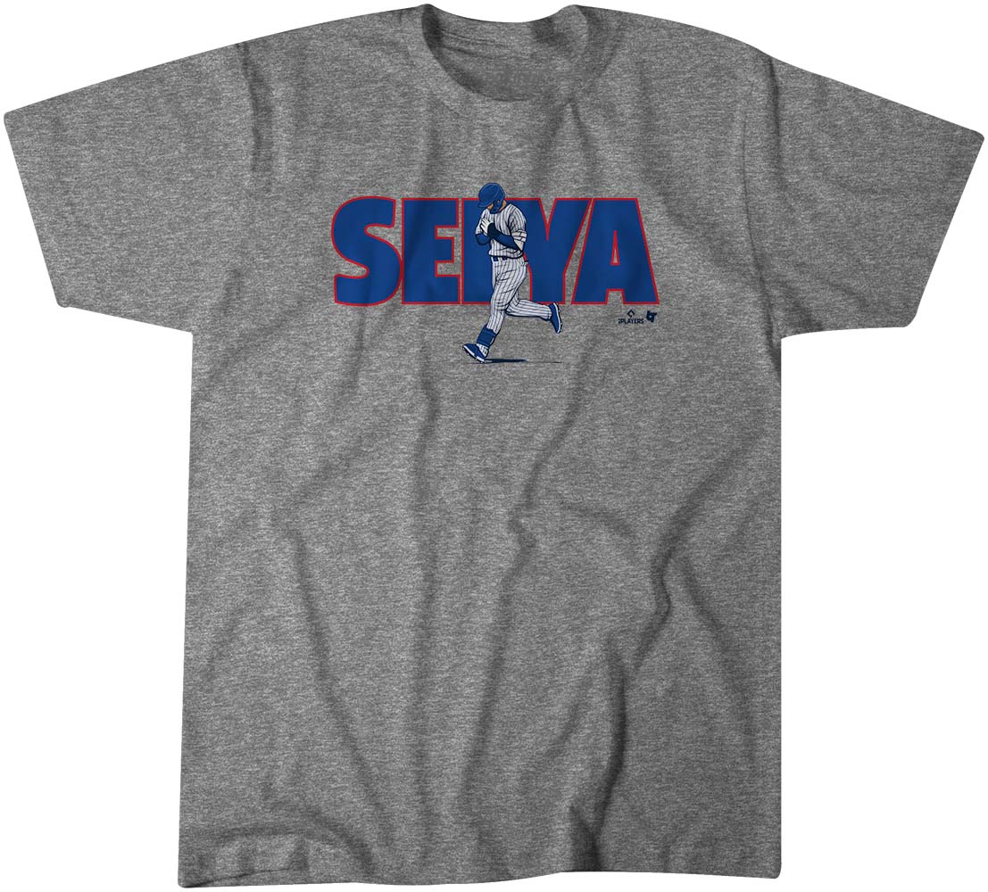 【海外限定版】MLB 鈴木誠也 カブス Tシャツ Take A Bow T-Shirt BreakingT ヘザーグレー 23wbsf