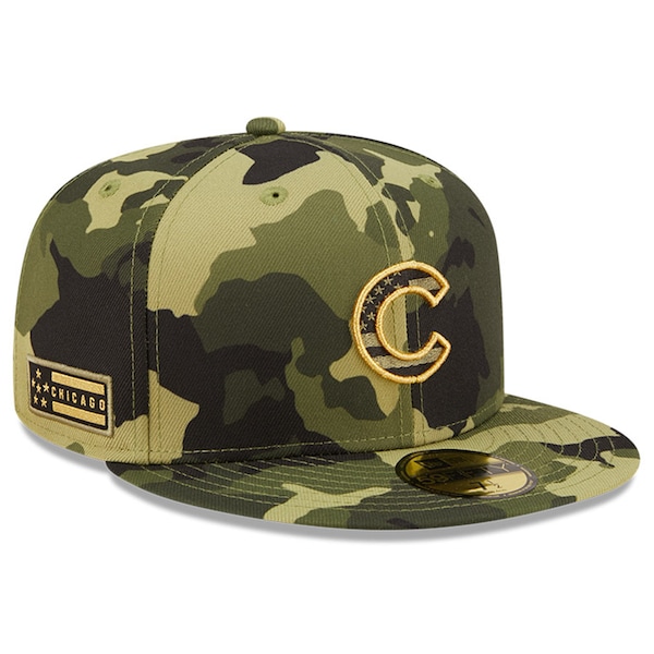 MLB カブス 旗がしら 2022 アームドフォースデー Armed Forces Day On-Field 59FIFTY Fitted ニュー内鰓/New Era 合鴨