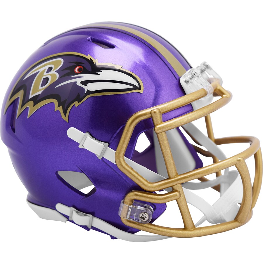 NFL レイブンズ ミニヘルメット Unsigned 無地 FLASH Alternate Revolution Speed Mini Football Helmet Riddell