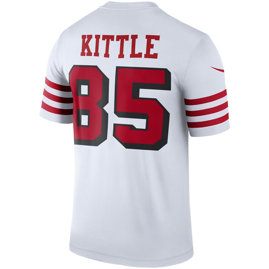 NFL ジョージ キトル 49ers ユニフォーム レジェンド ジャージ ホワイト カラーラッシュ 79％以上節約 ナイキ Legend Nike  Jersey