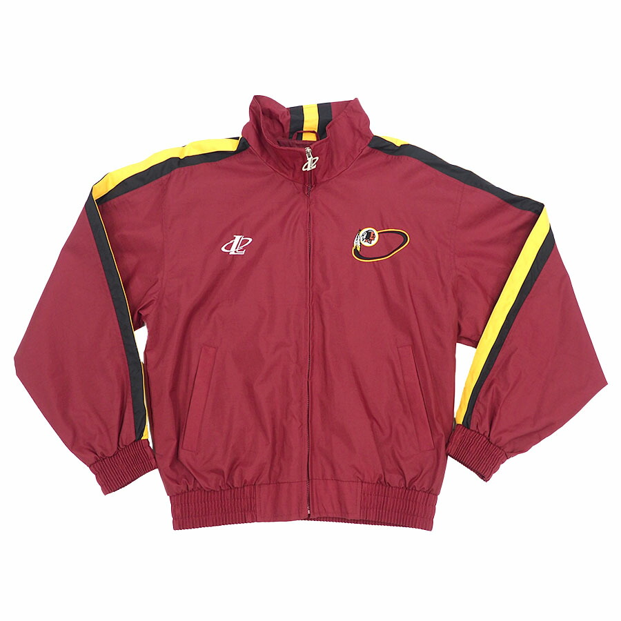 （中古）ワシントン　レッドスキンズ　スタジアムジャンパー 古着 80s NFL Washington Redskins レッドスキンズ 光沢 サテン
