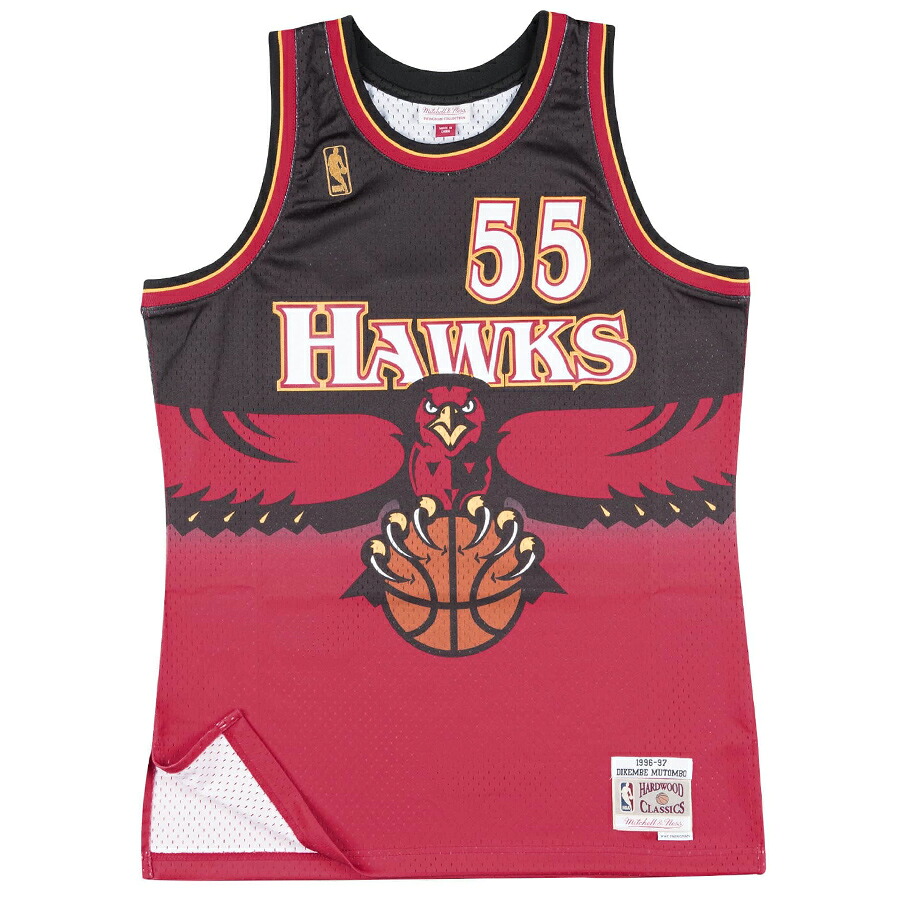 NBA ディケンベ・ムトンボ アトランタ・ホークス ユニフォーム スウィングマン ミッチェル&ネス/Mitchell & Ness ロード(1997-98)|MLB.NBAグッズショップ SELECTION