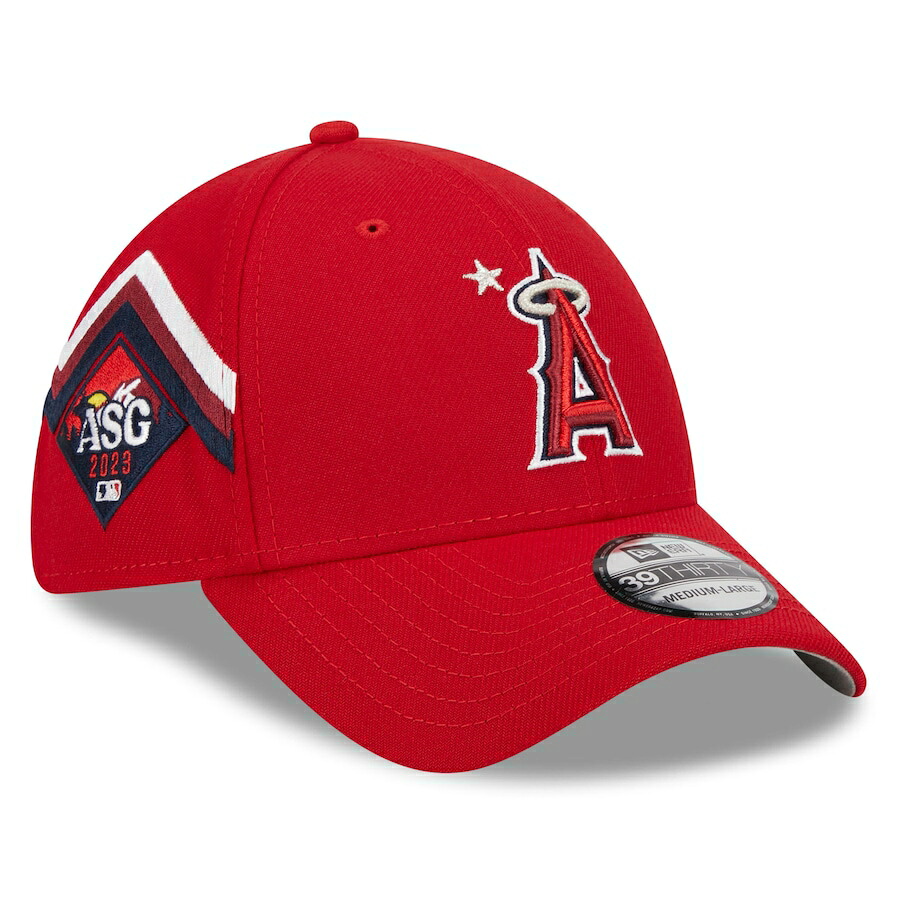 MLB エンゼルス キャップ オールスターゲーム2023 ワークアウト 39THIRTY Flex Fit Hat ニューエラ/New Era レッド｜MLB.NBAグッズショップ　SELECTION