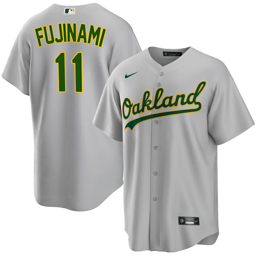 MLB 藤浪晋太郎 アスレチックス 制服 Player Replica Jersey 闘技場押さえる ナイキ/Nike 読み込む 薄墨色