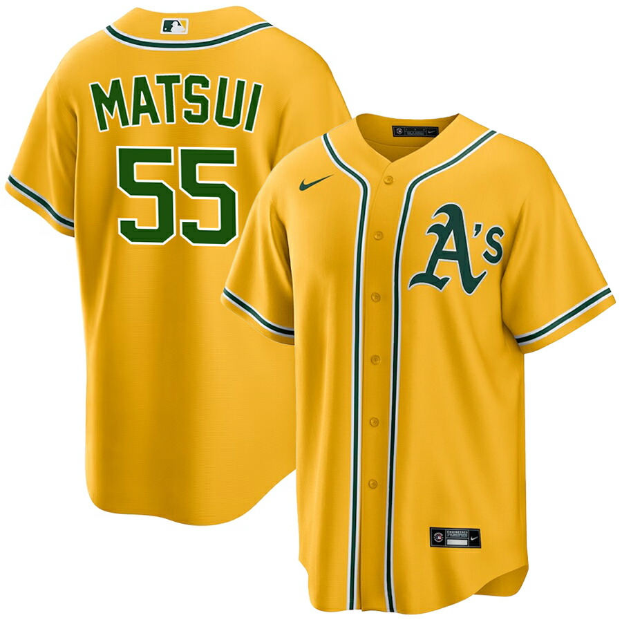 楽天市場】MLB 松井 秀喜 アスレチックス ユニフォーム Player