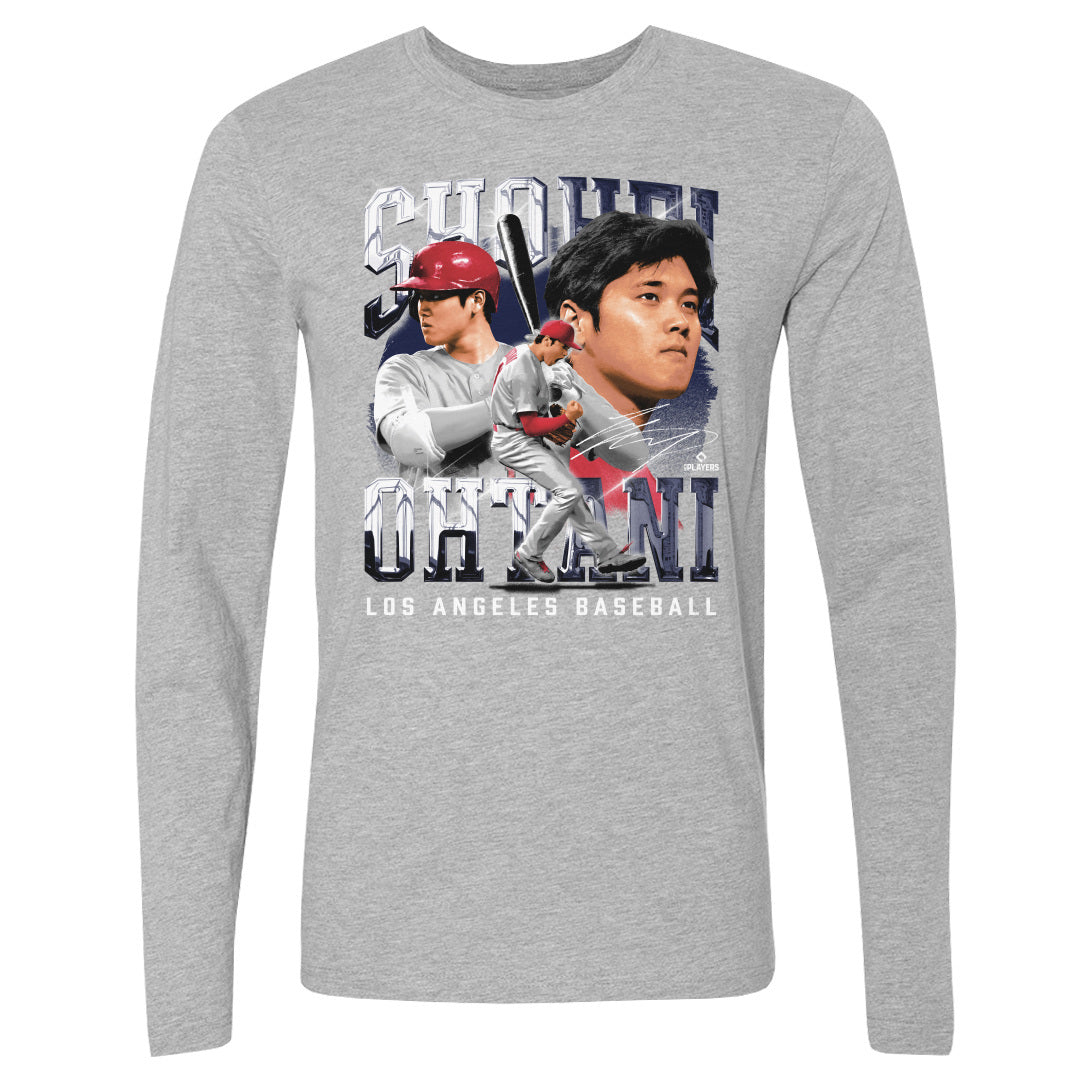 MLB 大谷翔平 エンゼルス ティーシャツ Los Angeles A Vintage WHT 500Level ヘザーグレー メンズファッション-トップス