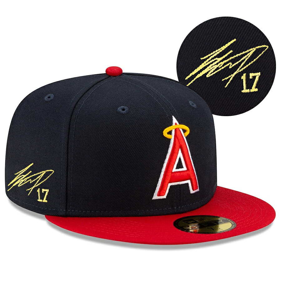 MLB 大谷翔平 カリフォルニア・エンゼルス キャップ サイン刺繍 クーパーズタウン 1970s 59FIFTY (ゴールドサイン) ニューエラ/New Era｜MLB.NBAグッズショップ　SELECTION