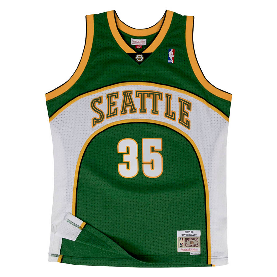 NBA ケビン・デュラント シアトル・スーパーソニックス ユニフォーム スウィングマン 2007-08 ミッチェル＆ネス/Mitchell & Ness｜MLB.NBAグッズショップ　SELECTION