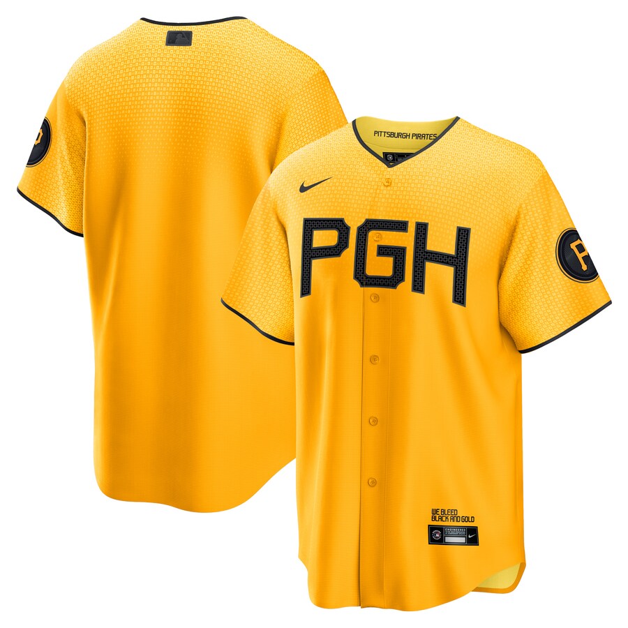 MLB 海賊 制服 2023 シティーコネクト 写し物 Jersey ナイキ/Nike ゴールド