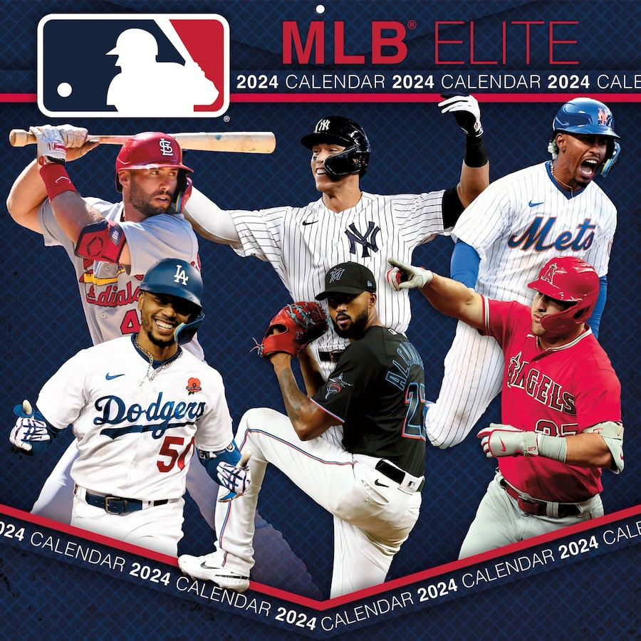 【新品未使用】MLB ドジャース カレンダー 2024 壁掛け MLB ドジャース カレンダー 2024 Team 壁掛け Wall Calendar