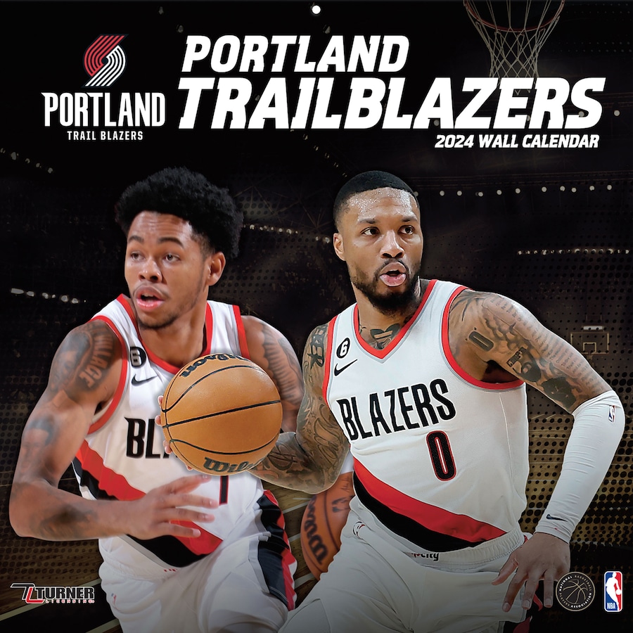 NBA トレイルブレイザーズ カレンダー 2024 Team 壁掛け Wall Calendar Turner