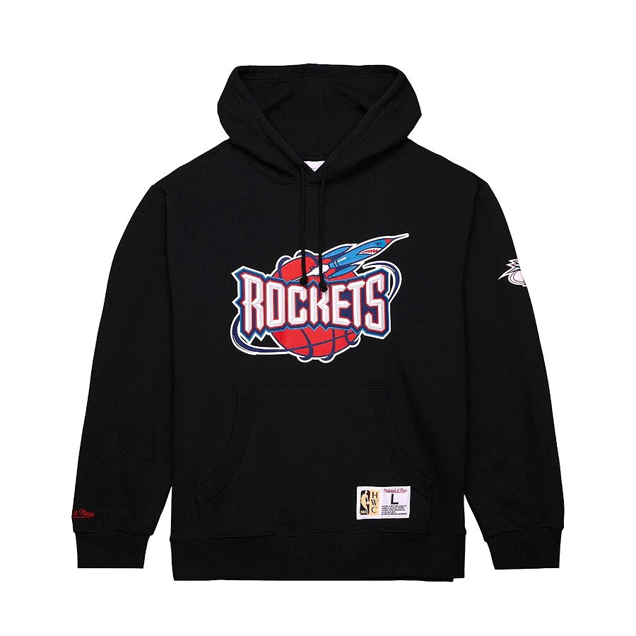 NBA ロケッツ パーカー Game Time Fleece Hoodie ミッチェル＆ネス/Mitchell & Ness ブラック｜MLB.NBAグッズショップ　SELECTION