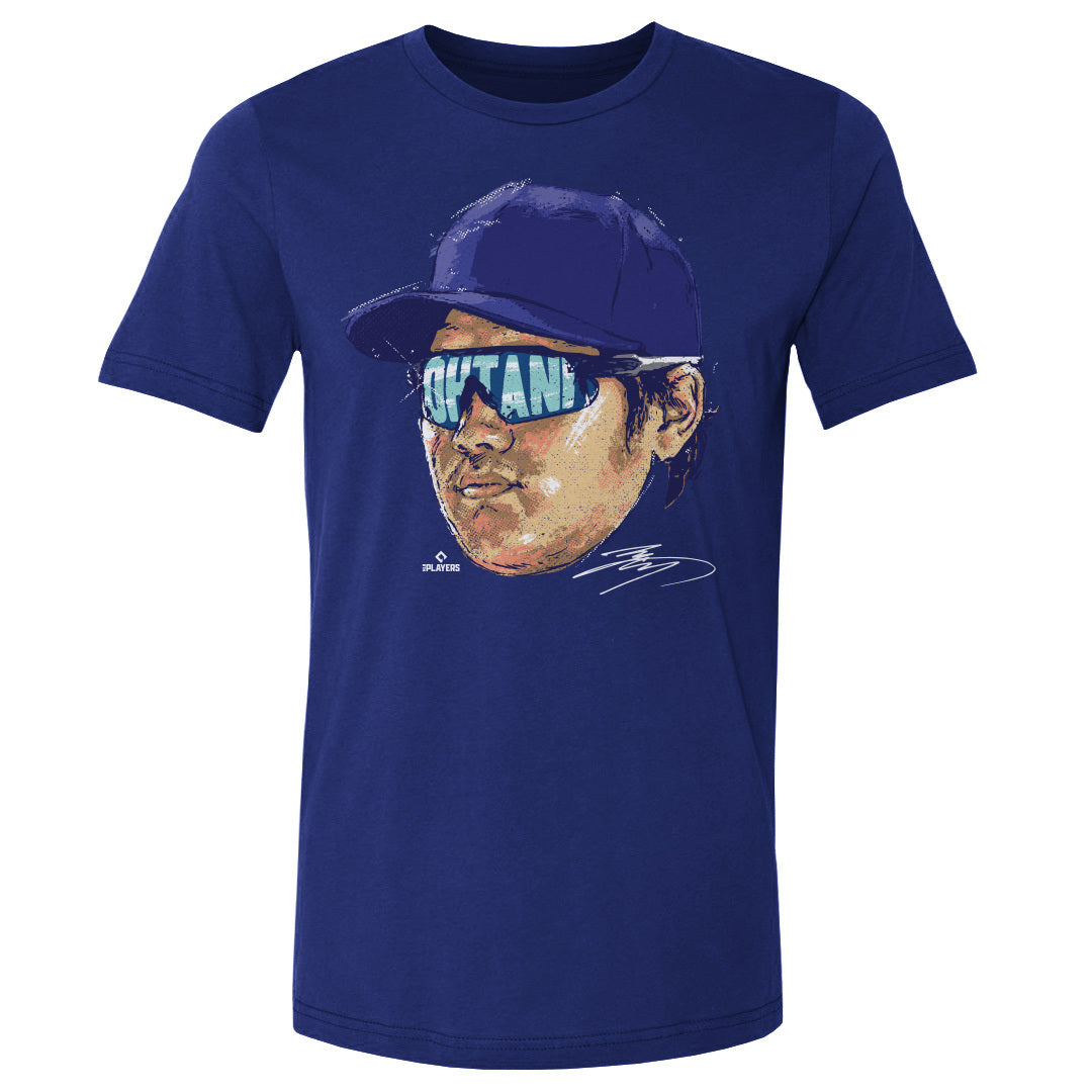 MLB 大谷翔平 ドジャース Tシャツ Los Angeles D Sunglasses WHT T-Shirt 500Level ロイヤルブルー