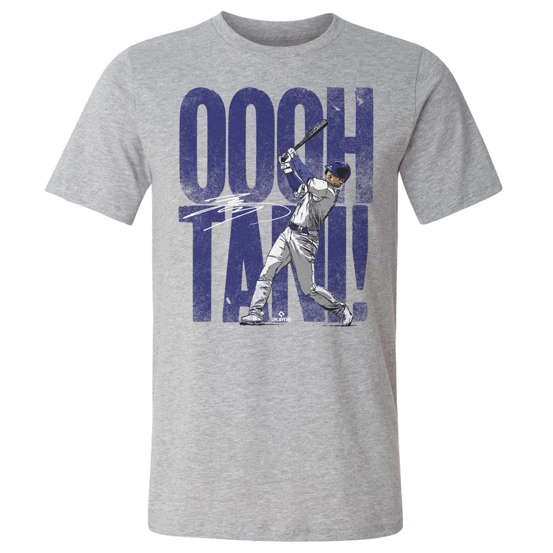 MLB 大谷翔平 ドジャース Tシャツ Los Angeles D Ooohtani WHT T-Shirt 500Level ヘザーグレー