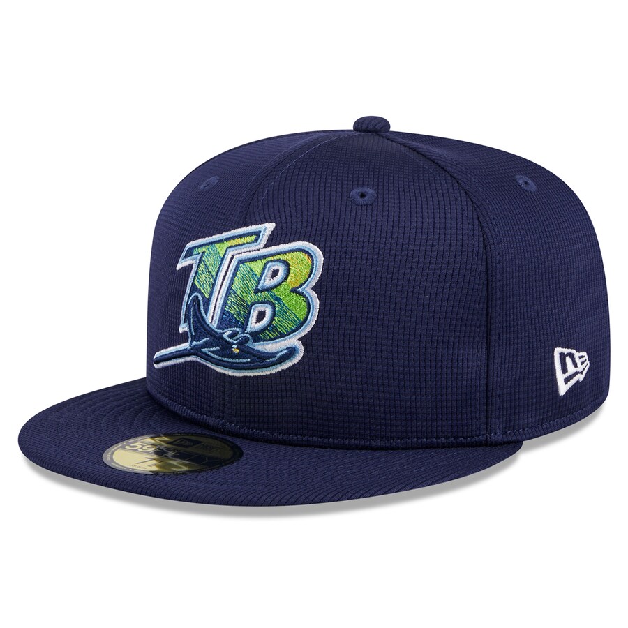 MLB タンパベイ・レイズ キャップ 2024 バッティングプラクティス 59FIFTY Batting Practice ニューエラ/New Era ネイビー【nejp】