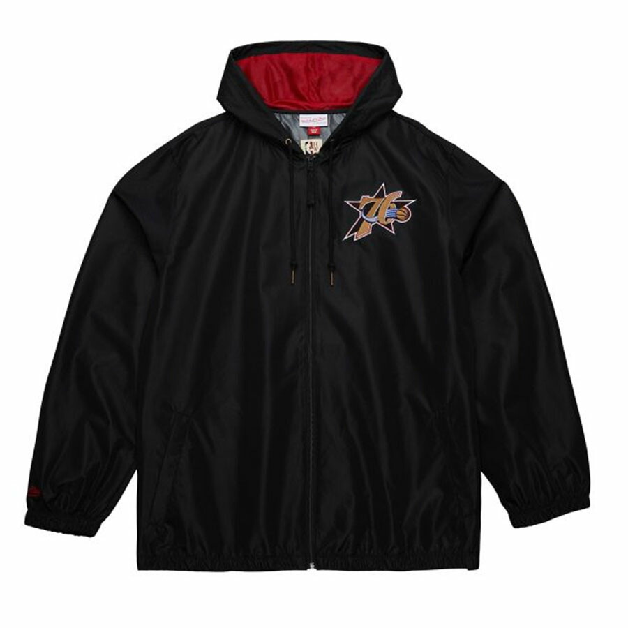 Mitchell & Ness Sixers ウォームアップジャケット Men's Philadelphia 76ers Red Mitchell & Ness Hardwood