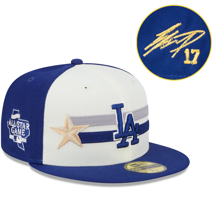 MLB 大谷翔平 ドジャース キャップ 【海外カスタム】オールスターゲーム2024 ワークアウト 59FIFTY サイン刺繍 ニューエラ/New Era|MLB.NBAグッズショップ SELECTION