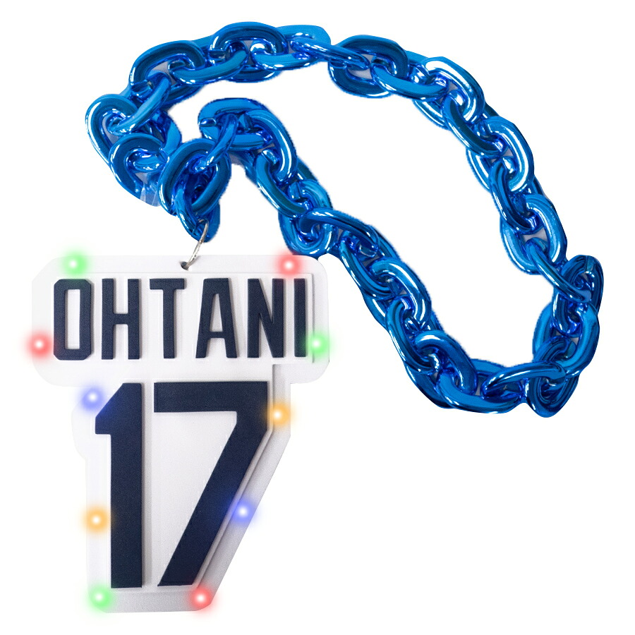 MLB 大谷翔平 ドジャース ビッグロゴチェーン Big Logo Light Up Chain FOCO oh24gd
