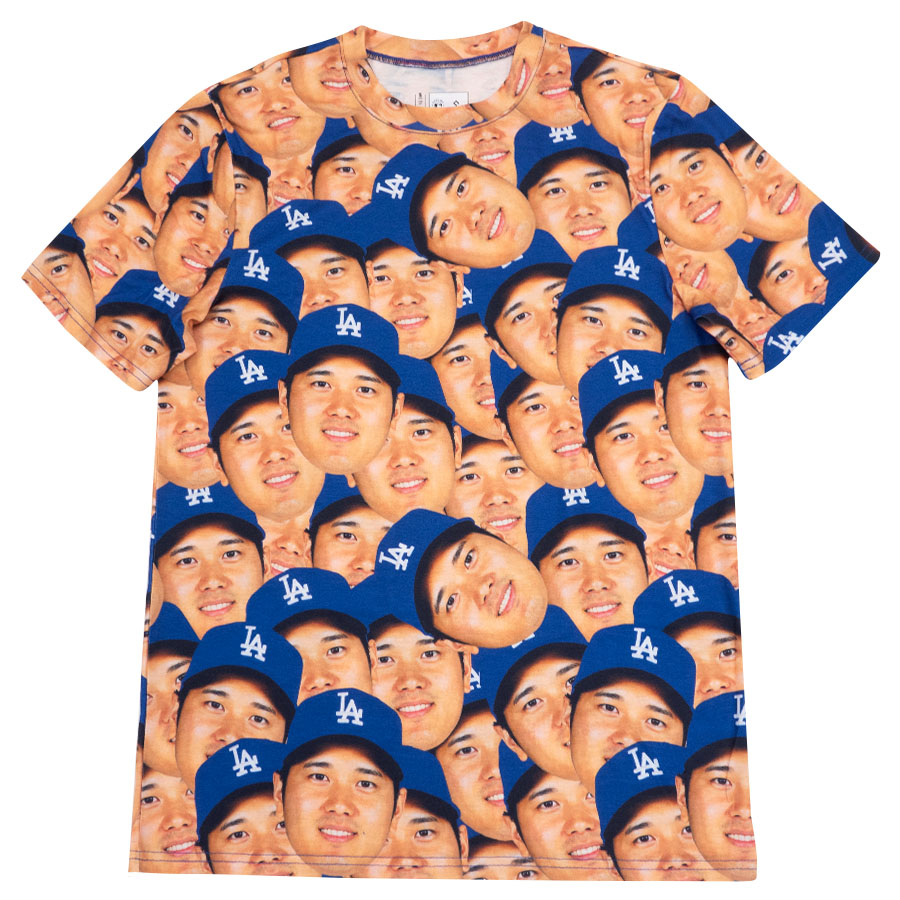 楽天市場】50/50 大谷翔平 Tシャツ ドジャース フェイスTシャツ