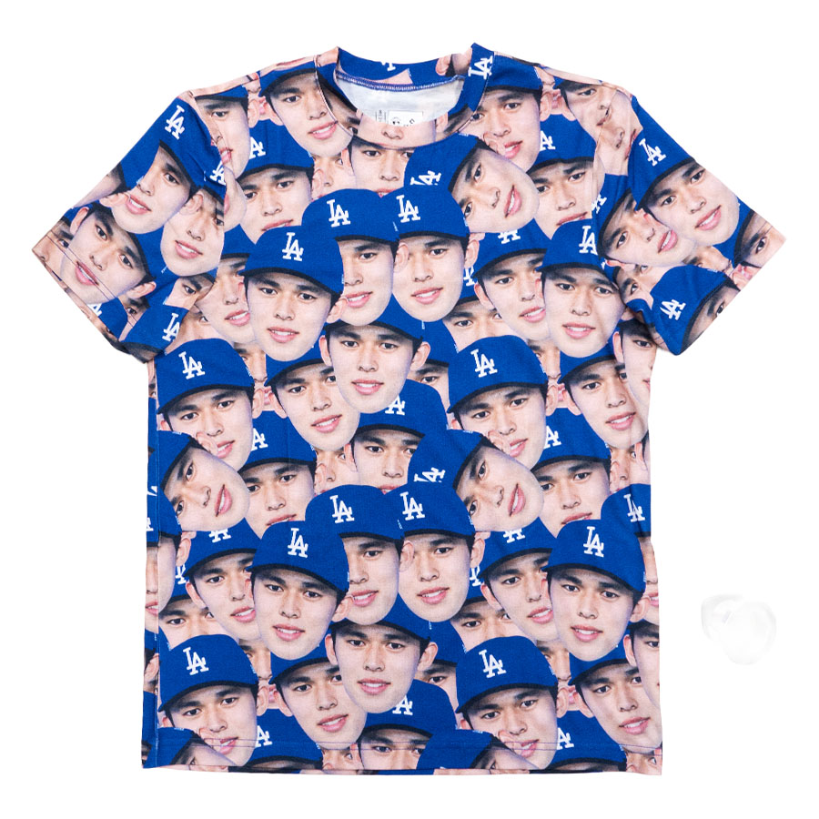 MLB 佐々木朗希 ドジャース Tシャツ フェイス オールオーバー All-Over T-Shirt 顔だらけ FOCO｜MLB.NBAグッズショップ　SELECTION