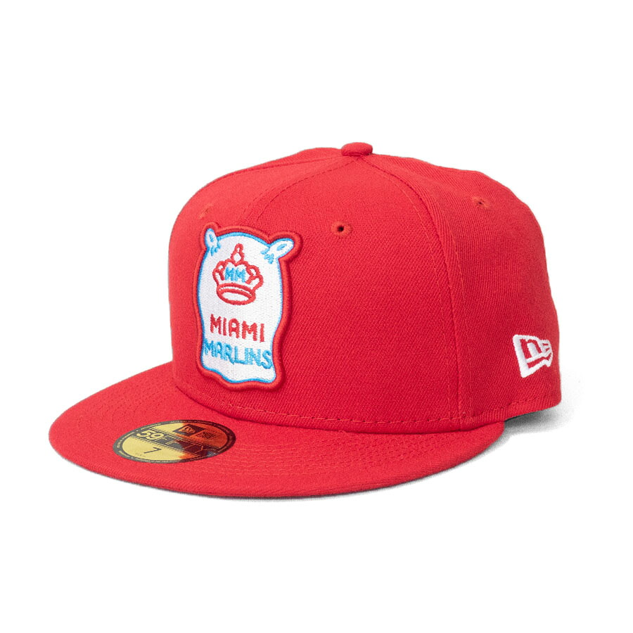 MLB マーリンズ キャップ 【海外版】シティーコネクト 59FIFTY Fitted Hat ニューエラ/New Era レッド