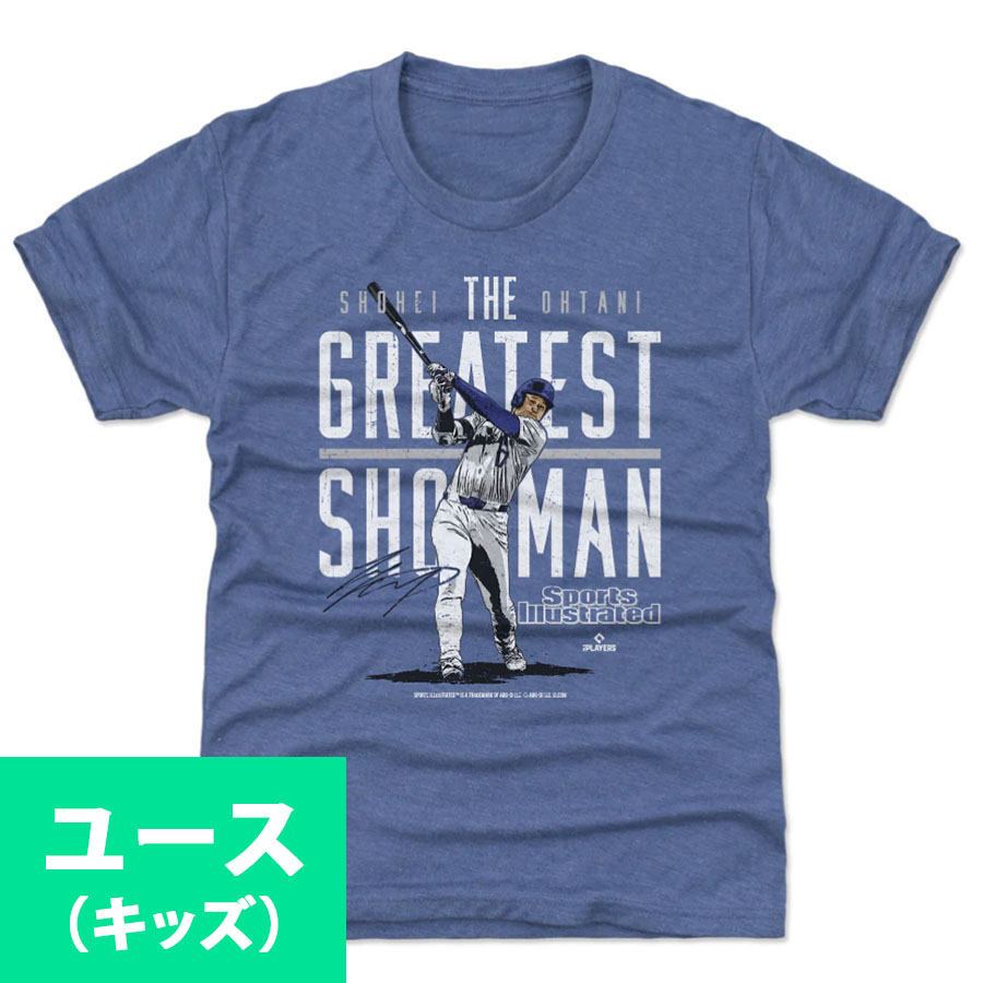 MLB 大谷翔平 ドジャース Tシャツ Sports Illustrated & Los Angeles D The Greatest Showman WHT 500Level ロイヤル