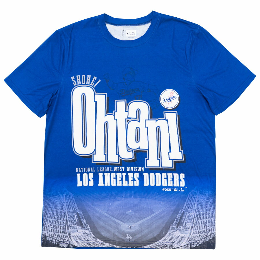 MLB 大谷翔平 ドジャース Tシャツ 【海外版】Ohtani West Division Sublimated Tee FOCO ブルー