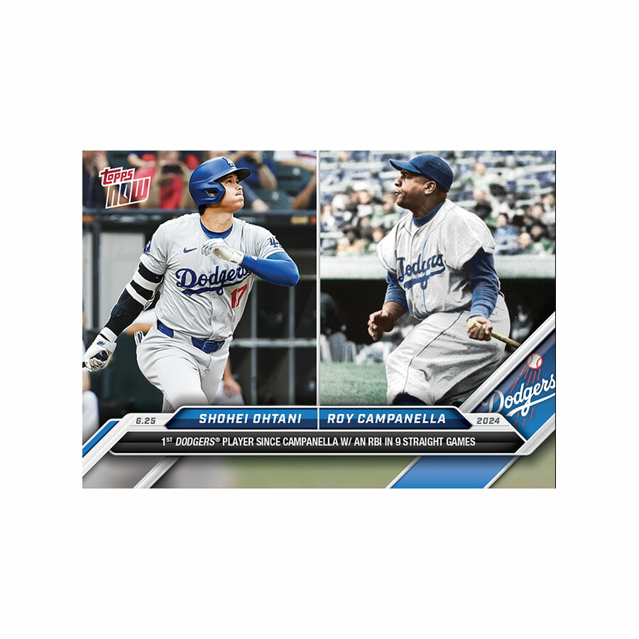 大谷翔平選手2023 topps now ドジャース移籍記念カード　3枚セット ドジャース移籍記念公式 大谷翔平 トレーディングカード 2枚