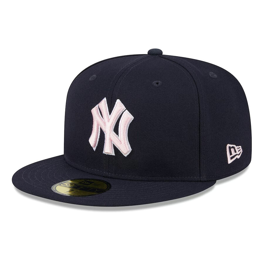 MLB ヤンキース キャップ 【NY買付】Mono Camo Fitted Cap ニューエラ/New Era ネイビー / ピンク|MLB.NBAグッズショップ SELECTION