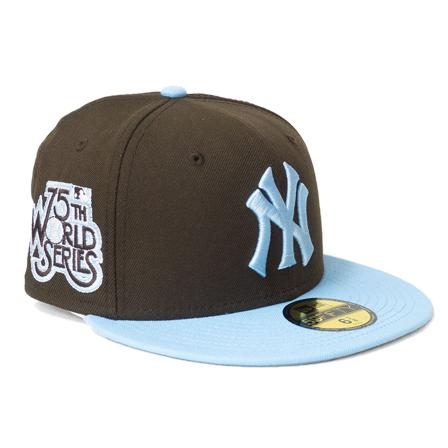MLB ヤンキース キャップ 【NY買付】第75回ワールドシリーズ 1978 Side Patch Fitted Cap ニューエラ/New Era ブラウン / カー｜MLB.NBAグッズショップ　SELECTION