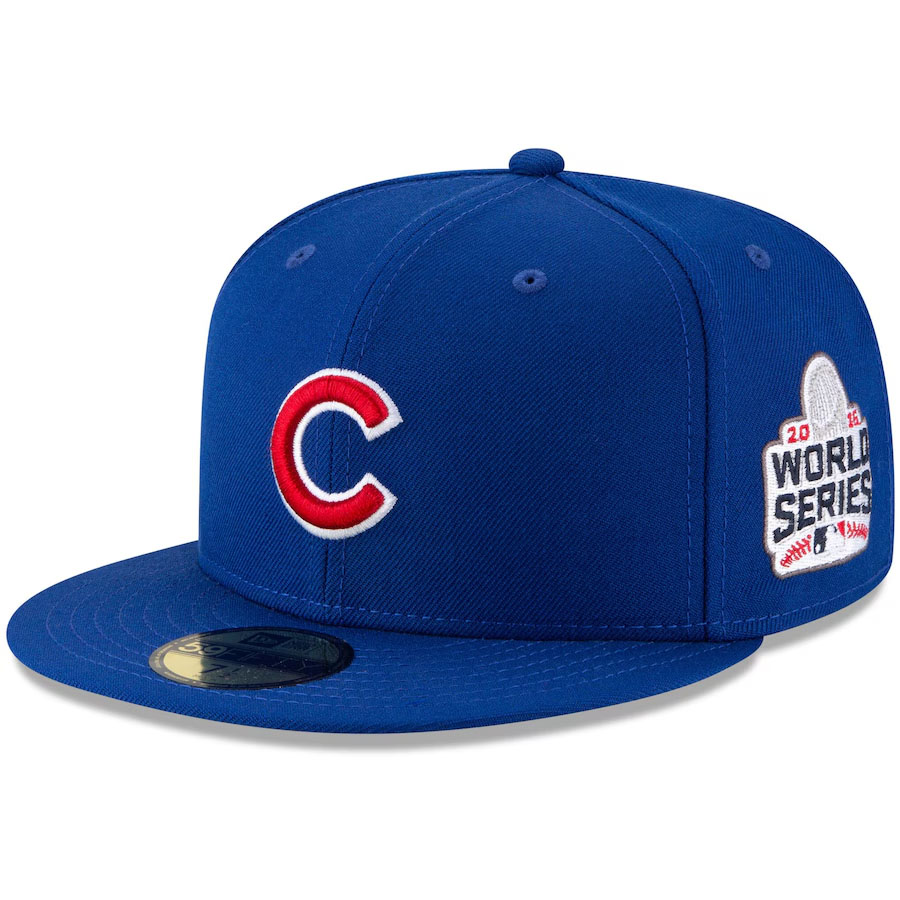 MLB カブス キャップ 【海外買付】ワールドシリーズ2016 Side Patch 59FIFTY Fitted Cap ニューエラ/New Era ロイヤル｜MLB.NBAグッズショップ　SELECTION