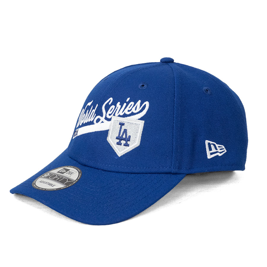 MLB ドジャース キャップ 【海外版】ワールドシリーズ2024 進出記念 Script Logo 9FORTY Adj Hat ニューエラ/New Era ロイヤル|MLB.NBAグッズショップ SELECTION