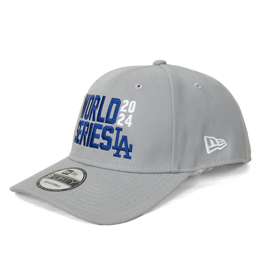 MLB ドジャース キャップ 【海外版】ワールドシリーズ2024 進出記念 Wordmark 9FORTY Adj Hat ニューエラ/New Era グレー|MLB.NBAグッズショップ SELECTION