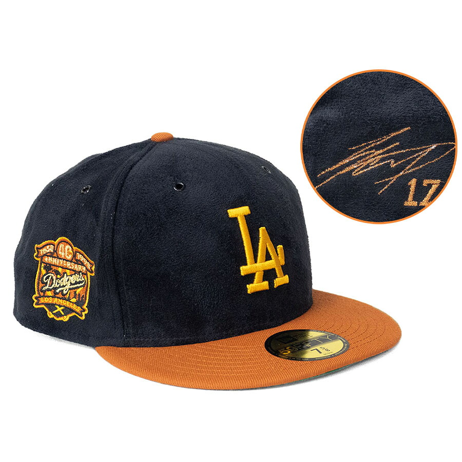 MLB 大谷翔平 ドジャース キャップ 【海外買付】40周年 Patch 59FIFTY サイン刺繍 ニューエラ/New Era ブラック バーントオレンジ｜MLB.NBAグッズショップ　SELECTION 25,328円
