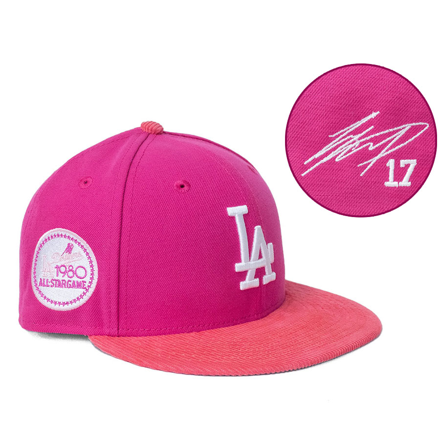 MLB 大谷翔平 ドジャース キャップ 【海外買付】オールスターゲーム1980 Patch 59FIFTY サイン刺繍 ニューエラ/New Era ダークピンク|MLB.NBAグッズショップ SELECTION