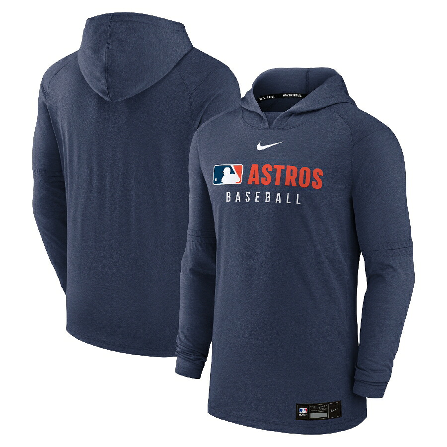 MLB アストロズ パーカー 【海外モデル】オーセンティックコレクション Tri-Bland プルオーバー ナイキ/Nike ヘザーネイビー