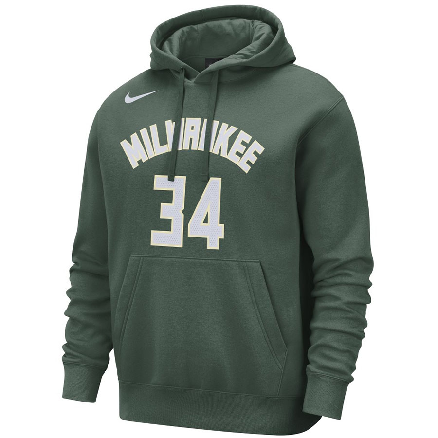 NBA ヤニス・アデトクンボ ミルウォーキー・バックス パーカー ネーム＆ナンバー Hoodie フーディー ナイキ/Nike フォレストグリーン