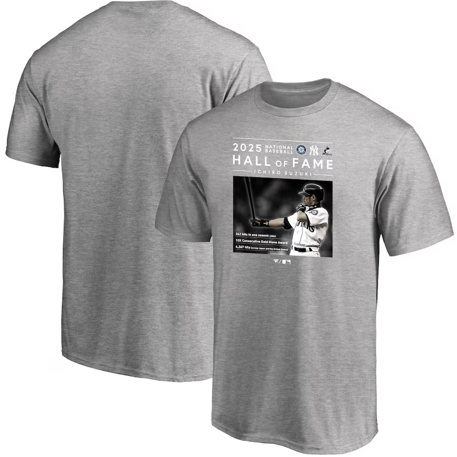 【限定】イチロー 2025 野球殿堂入り 記念 Tシャツ マリナーズ Mサイズ jstoreinter_dt-ichiro-dendo-2