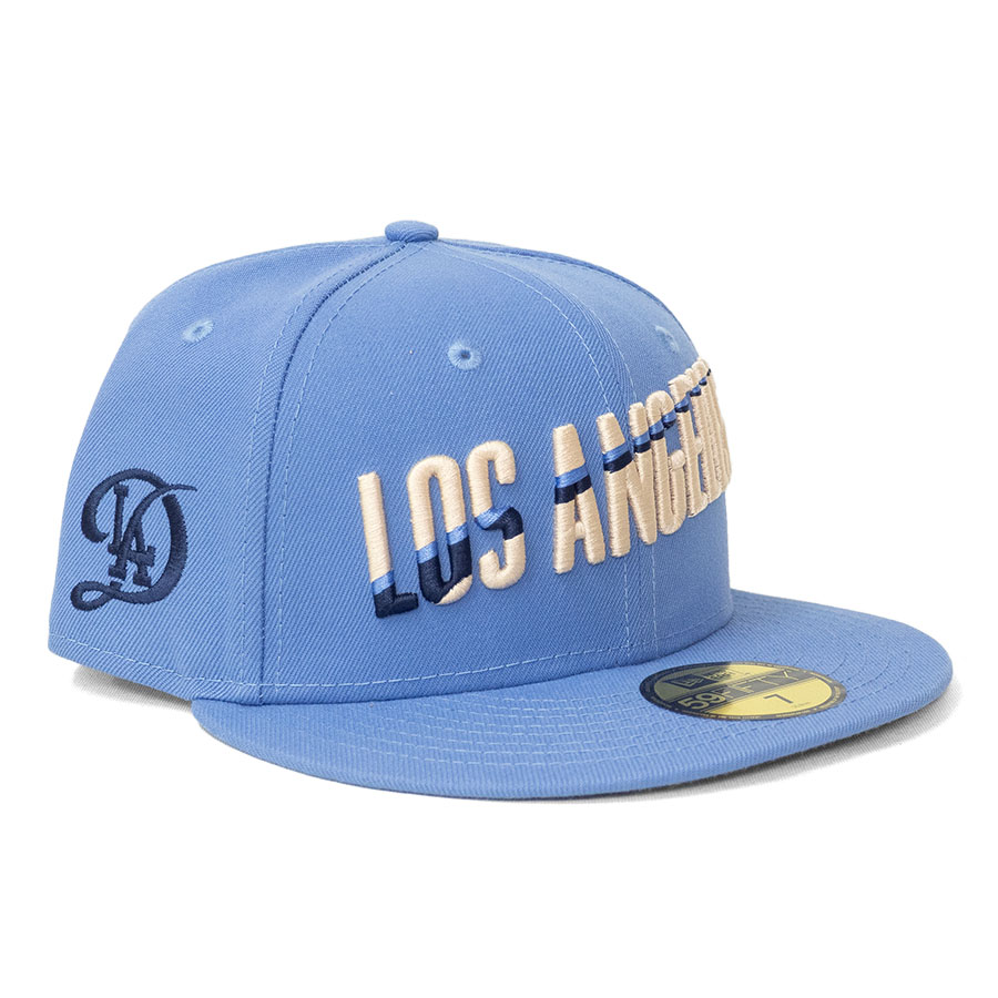 MLB ドジャース キャップ 【海外モデル】2024 シティーコネクト 59FIFTY Fitted Hat ニューエラ/New Era Sky Blue|MLB.NBAグッズショップ SELECTION