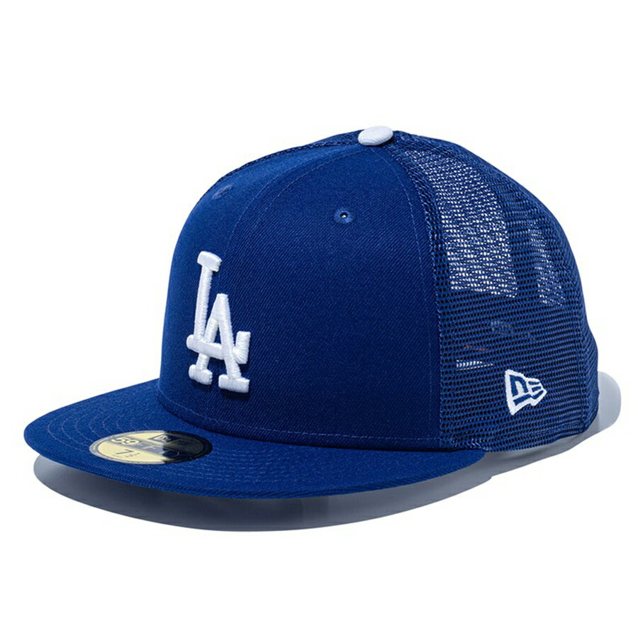 MLB ドジャース キャップ トラッカーメッシュ 59FIFTY Fitted Hat ニューエラ/New Era ダークロイヤル【nejp】