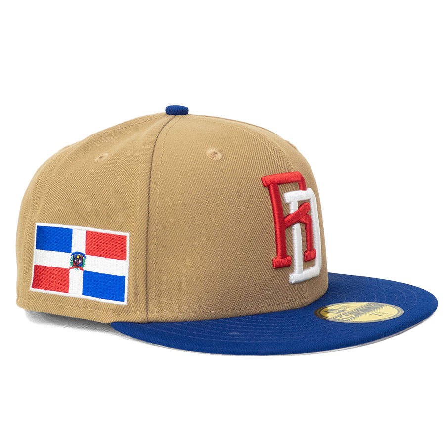 WBC ドミニカ共和国 キャップ 【海外買付】2023 Side Patch 59FIFTY Fitted Cap ニューエラ/New Era ライトブラウン ロイヤル wbcot｜MLB.NBAグッズショップ　SELECTION 10,338円