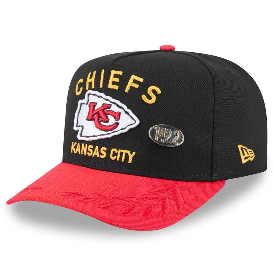 NFL チーフス キャップ 2023 AFC 優勝記念 ロッカールーム Low Profile 9FIFTY Snapback Hat ニューエラ/New Era ブラック