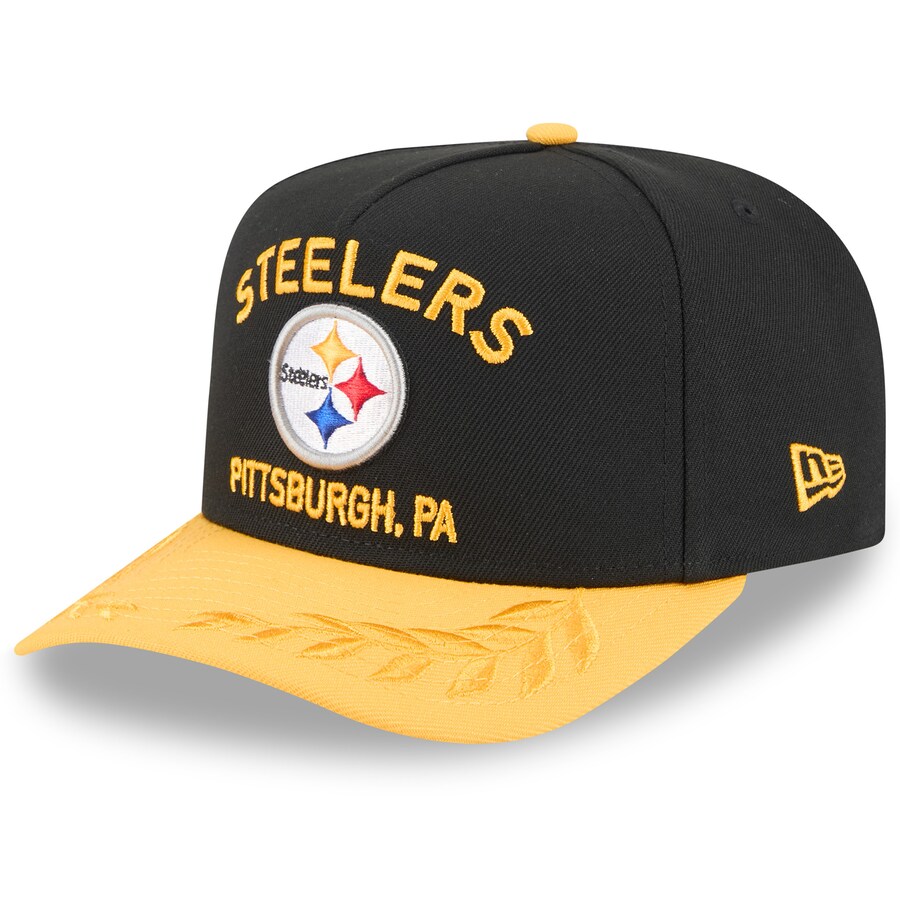 NFL スティーラーズ キャップ 2025 NFL ドラフト A-Frame 9FIFTY Snapback Hat ニューエラ/New Era ブラック/ゴールド