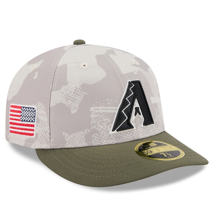 MLB ダイヤモンドバックス キャップ 【海外モデル】アームドフォーシズデー2025 Low Profile 59FIFTY ニューエラ/New Era ベージュ