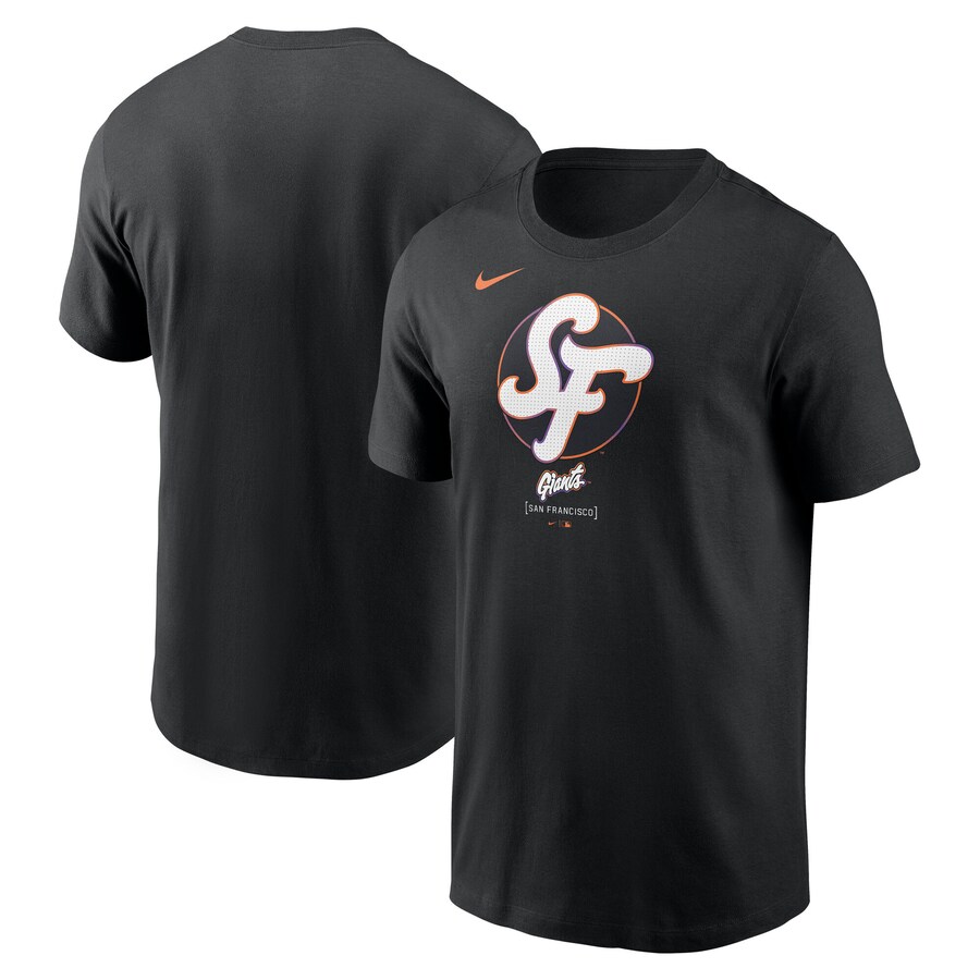 MLB SFジャイアンツ Tシャツ 2025 シティーコネクト Large Logo T-Shirt ナイキ/Nike ブラック|MLB.NBAグッズショップ SELECTION